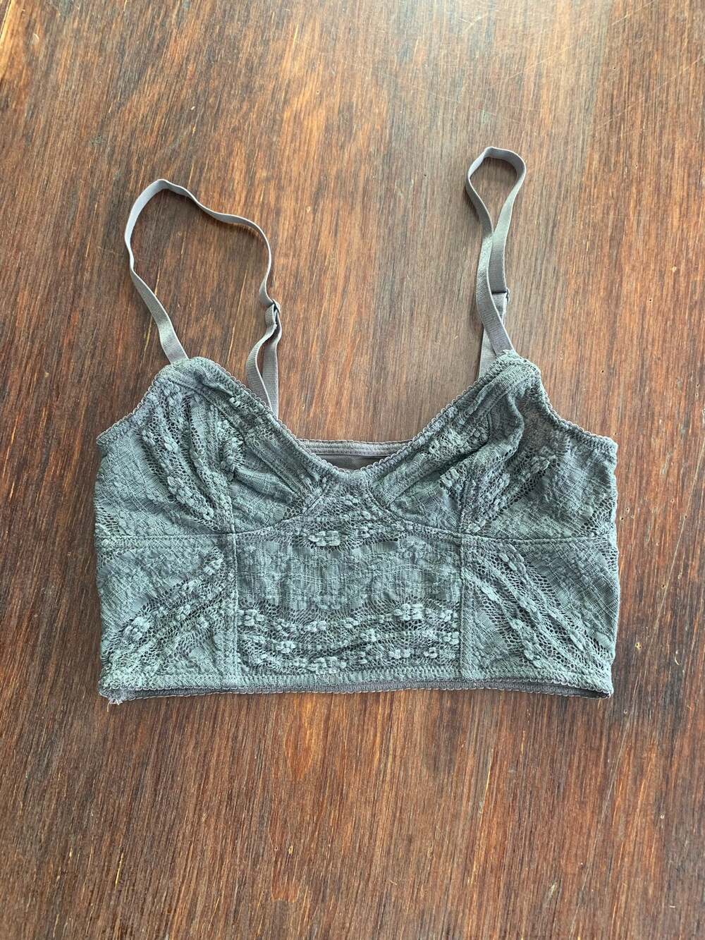 intimately free people green lace bralette